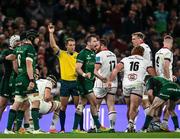 23 October 2021; Jack Carty of Connacht celebrates a turnover during the United Rugby Championship match between Connacht and Ulster at Aviva Stadium in Dublin. Photo by David Fitzgerald/Sportsfile