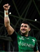 23 October 2021; Tiernan O’Halloran of Connacht celebrates after the United Rugby Championship match between Connacht and Ulster at Aviva Stadium in Dublin. Photo by David Fitzgerald/Sportsfile