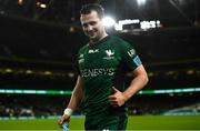 23 October 2021; Jack Carty of Connacht celebrates after the United Rugby Championship match between Connacht and Ulster at Aviva Stadium in Dublin. Photo by David Fitzgerald/Sportsfile