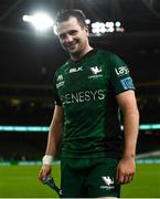 23 October 2021; Jack Carty of Connacht celebrates after the United Rugby Championship match between Connacht and Ulster at Aviva Stadium in Dublin. Photo by David Fitzgerald/Sportsfile