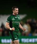 23 October 2021; Jack Carty of Connacht celebrates after the United Rugby Championship match between Connacht and Ulster at Aviva Stadium in Dublin. Photo by David Fitzgerald/Sportsfile