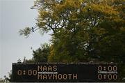 23 October 2021; A general view of the scoreboard before the Kildare County Senior Club Football Championship Semi-Final match between Naas and Maynooth at St Conleth's Park in Newbridge, Kildare. Photo by Harry Murphy/Sportsfile