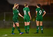 23 October 2021; Ellen Molloy of Republic of Ireland reacts after the UEFA Women's U19 Championship Qualifier match between Switzerland and Republic of Ireland at Markets Field in Limerick. Photo by Eóin Noonan/Sportsfile