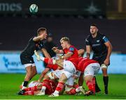 23 October 2021; Craig Casey of Munster during the United Rugby Championship match between Ospreys and Munster at Liberty Stadium in Swansea, Wales. Photo by Gruffydd Thomas/Sportsfile