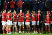 23 October 2021; Dejected Munster players after the United Rugby Championship match between Ospreys and Munster at Liberty Stadium in Swansea, Wales. Photo by Ben Evans/Sportsfile