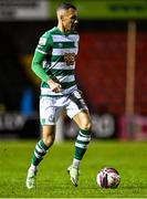 23 October 2021; Graham Burke of Shamrock Rovers during the SSE Airtricity League Premier Division match between Longford Town and Shamrock Rovers at Bishopsgate in Longford. Photo by Seb Daly/Sportsfile