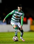 23 October 2021; Danny Mandroiu of Shamrock Rovers during the SSE Airtricity League Premier Division match between Longford Town and Shamrock Rovers at Bishopsgate in Longford. Photo by Seb Daly/Sportsfile