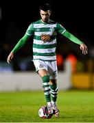 23 October 2021; Danny Mandroiu of Shamrock Rovers during the SSE Airtricity League Premier Division match between Longford Town and Shamrock Rovers at Bishopsgate in Longford. Photo by Seb Daly/Sportsfile