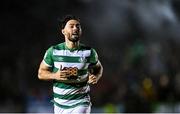 23 October 2021; Richie Towell of Shamrock Rovers during the SSE Airtricity League Premier Division match between Longford Town and Shamrock Rovers at Bishopsgate in Longford. Photo by Seb Daly/Sportsfile
