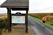 23 October 2021; Parkrun Ireland in partnership with Vhi, added a new parkrun at Achill Greenway on Saturday, 23rd of October, with the introduction of the Achill Greenway parkrun at Achill Greenway, Great Western Greenway in Achill, Mayo. Parkruns take place over a 5km course weekly, are free to enter and are open to all ages and abilities, providing a fun and safe environment to enjoy exercise. To register for a parkrun near you visit www.parkrun.ie. Pictured is a participant during the parkrun. Photo by Brendan Moran/Sportsfile