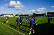 24 October 2021; The Drogheda United team warm-up before the SSE Airtricity League Premier Division match between Drogheda United and Derry City at United Park in Drogheda, Louth. Photo by Ramsey Cardy/Sportsfile