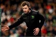 23 October 2021; Connacht strength & conditioning coach Barry O'Brien during the United Rugby Championship match between Connacht and Ulster at Aviva Stadium in Dublin. Photo by Brendan Moran/Sportsfile