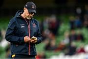 23 October 2021; Ulster head coach Dan McFarland before the United Rugby Championship match between Connacht and Ulster at Aviva Stadium in Dublin. Photo by Brendan Moran/Sportsfile