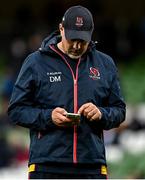 23 October 2021; Ulster head coach Dan McFarland before the United Rugby Championship match between Connacht and Ulster at Aviva Stadium in Dublin. Photo by Brendan Moran/Sportsfile