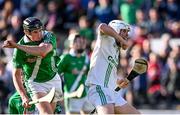 24 October 2021; David Fogarty of O'Loughlin Gaels, right, celebrates scoring a late point during the Kilkenny County Senior Club Hurling Championship Semi-Final match between Tullaroan and O'Loughlin Gaels at UPMC Nowlan Park in Kilkenny. Photo by Sam Barnes/Sportsfile