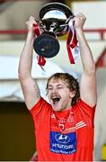 24 October 2021; Mungret St Paul's captain Cian O'Brien lifts the cup after the Limerick Premier Intermediate Hurling Championship Final match between Mungret St Paul's and Cappamore at TUS Gaelic Grounds in Limerick. Photo by Piaras Ó Mídheach/Sportsfile