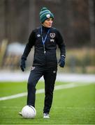 24 October 2021; Manager Vera Pauw during a Republic of Ireland Women training session at Leppavaara Stadium in Helsinki, Finland. Photo by Stephen McCarthy/Sportsfile