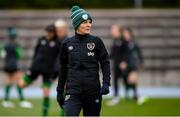 24 October 2021; Manager Vera Pauw during a Republic of Ireland Women training session at Leppavaara Stadium in Helsinki, Finland. Photo by Stephen McCarthy/Sportsfile