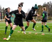 24 October 2021; Lucy Quinn during a Republic of Ireland Women training session at Leppavaara Stadium in Helsinki, Finland. Photo by Stephen McCarthy/Sportsfile