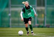 24 October 2021; Diane Caldwell during a Republic of Ireland Women training session at Leppavaara Stadium in Helsinki, Finland. Photo by Stephen McCarthy/Sportsfile