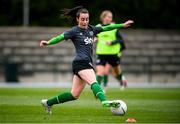 24 October 2021; Roma McLaughlin during a Republic of Ireland Women training session at Leppavaara Stadium in Helsinki, Finland. Photo by Stephen McCarthy/Sportsfile
