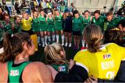 24 October 2021; Ireland players celebrate their victory following the FIH Women's World Cup European Qualifier Final match between Ireland and Wales at Pisa in Italy. Photo by Roberto Bregani/Sportsfile
