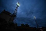 22 October 2021; A general view of the floodlights at Dalymount Park before the Extra.ie FAI Cup Semi-Final match between Bohemians and Waterford at Dalymount Park in Dublin. Photo by Stephen McCarthy/Sportsfile