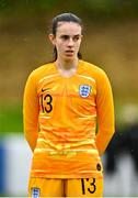 23 October 2021; England goalkeeper Eleanor Heeps before the UEFA Women's U19 Championship Qualifier match between England and Northern Ireland at Jackman Park in Limerick. Photo by Eóin Noonan/Sportsfile