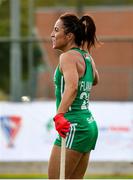 24 October 2021; Anna O'Flanagan of Ireland after scoring her side's first goal during the FIH Women's World Cup European Qualifier Final match between Ireland and Wales at Pisa in Italy. Photo by Roberto Bregani/Sportsfile