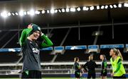 25 October 2021; Saoirse Noonan during a Republic of Ireland Women training session at Helsinki Olympic Stadium in Helsinki, Finland. Photo by Stephen McCarthy/Sportsfile