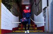 25 October 2021; Darragh Burns of St Patrick's Athletic arrives before the SSE Airtricity League Premier Division match between St Patrick's Athletic and Dundalk at Richmond Park in Dublin. Photo by Ben McShane/Sportsfile