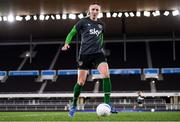 25 October 2021; Louise Quinn during a Republic of Ireland Women training session at Helsinki Olympic Stadium in Helsinki, Finland. Photo by Stephen McCarthy/Sportsfile