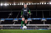 25 October 2021; Louise Quinn during a Republic of Ireland Women training session at Helsinki Olympic Stadium in Helsinki, Finland. Photo by Stephen McCarthy/Sportsfile