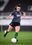 25 October 2021; Niamh Farrelly during a Republic of Ireland Women training session at Helsinki Olympic Stadium in Helsinki, Finland. Photo by Stephen McCarthy/Sportsfile