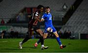 25 October 2021; Promise Omochere of Bohemians in action against Jack Stafford of Waterford during the SSE Airtricity League Premier Division match between Bohemians and Waterford at Dalymount Park in Dublin. Photo by Seb Daly/Sportsfile