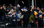 25 October 2021; Waterford supporters celebrate their side's second goal, scored by Anthony Wordsworth, not pictured, during the SSE Airtricity League Premier Division match between Bohemians and Waterford at Dalymount Park in Dublin. Photo by Seb Daly/Sportsfile
