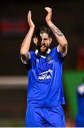 25 October 2021; Anthony Wordsworth of Waterford celebrates after his side's victory in the SSE Airtricity League Premier Division match between Bohemians and Waterford at Dalymount Park in Dublin. Photo by Seb Daly/Sportsfile