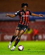 25 October 2021; Promise Omochere of Bohemians during the SSE Airtricity League Premier Division match between Bohemians and Waterford at Dalymount Park in Dublin. Photo by Seb Daly/Sportsfile