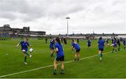 26 October 2021; Northern Ireland players warm up before the UEFA Women's U19 Championship Qualifier Group 5 Qualifying Round 1 League A match between Northern Ireland and Republic of Ireland at Jackman Park in Markets Field, Limerick. Photo by Eóin Noonan/Sportsfile
