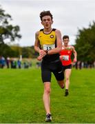 17 October 2021; Sean Connaughton of Dunleer AC, Louth, competing in the Junior Men's 6000m during the Autumn Open International Cross Country at the Sport Ireland Campus in Dublin. Photo by Sam Barnes/Sportsfile