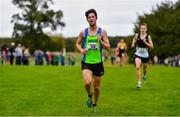 17 October 2021; Finn Woodger of Metro/St Brigid's AC, Dublin competing in the Junior Men's 6000m during the Autumn Open International Cross Country at the Sport Ireland Campus in Dublin. Photo by Sam Barnes/Sportsfile