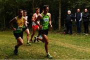 17 October 2021; Athletics Ireland president John Cronin, third from right, and members of European Athletics watch the Senior Men's race during the Autumn Open International Cross Country at the Sport Ireland Campus in Dublin. Photo by Sam Barnes/Sportsfile