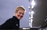 26 October 2021; Republic of Ireland manager Vera Pauw before the FIFA Women's World Cup 2023 qualifying group A match between Finland and Republic of Ireland at Helsinki Olympic Stadium in Helsinki, Finland. Photo by Stephen McCarthy/Sportsfile