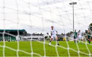 26 October 2021; Jessie Stapleton of Republic of Ireland shoots to score her side's second goal from a penalty during the UEFA Women's U19 Championship Qualifier Group 5 Qualifying Round 1 League A match between Northern Ireland and Republic of Ireland at Jackman Park in Markets Field, Limerick. Photo by Eóin Noonan/Sportsfile
