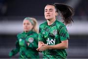 26 October 2021; Niamh Farrelly of Republic of Ireland before the FIFA Women's World Cup 2023 qualifying group A match between Finland and Republic of Ireland at Helsinki Olympic Stadium in Helsinki, Finland. Photo by Stephen McCarthy/Sportsfile