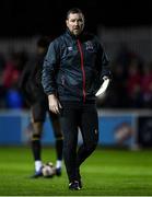 22 October 2021; Dundalk coach Liam Burns before the Extra.ie FAI Cup Semi-Final match between St Patrick's Athletic and Dundalk at Richmond Park in Dublin. Photo by Ben McShane/Sportsfile
