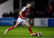 25 October 2021; Robbie Benson of St Patrick's Athletic during the SSE Airtricity League Premier Division match between St Patrick's Athletic and Dundalk at Richmond Park in Dublin. Photo by Ben McShane/Sportsfile