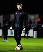 25 October 2021; Dundalk goalkeeper Cameron Yates before the SSE Airtricity League Premier Division match between St Patrick's Athletic and Dundalk at Richmond Park in Dublin. Photo by Ben McShane/Sportsfile