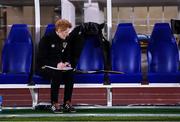26 October 2021; Republic of Ireland assistant manager Eileen Gleeson before the FIFA Women's World Cup 2023 qualifying group A match between Finland and Republic of Ireland at Helsinki Olympic Stadium in Helsinki, Finland. Photo by Stephen McCarthy/Sportsfile