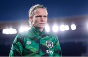 26 October 2021; Diane Caldwell of Republic of Ireland before the FIFA Women's World Cup 2023 qualifying group A match between Finland and Republic of Ireland at Helsinki Olympic Stadium in Helsinki, Finland. Photo by Stephen McCarthy/Sportsfile